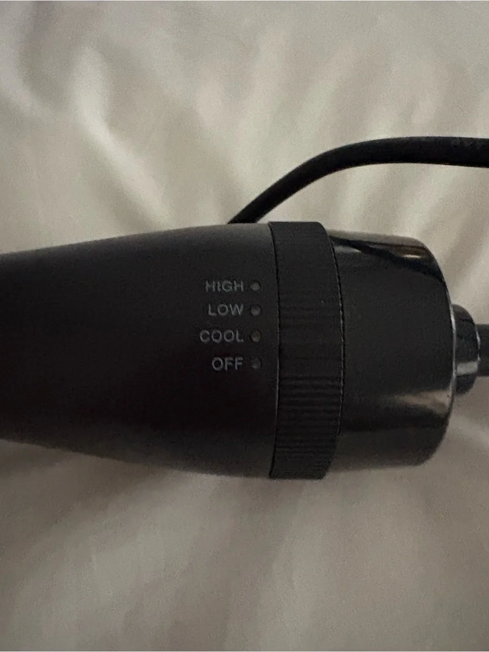 Rotating Hot Air Styling Brush - Black